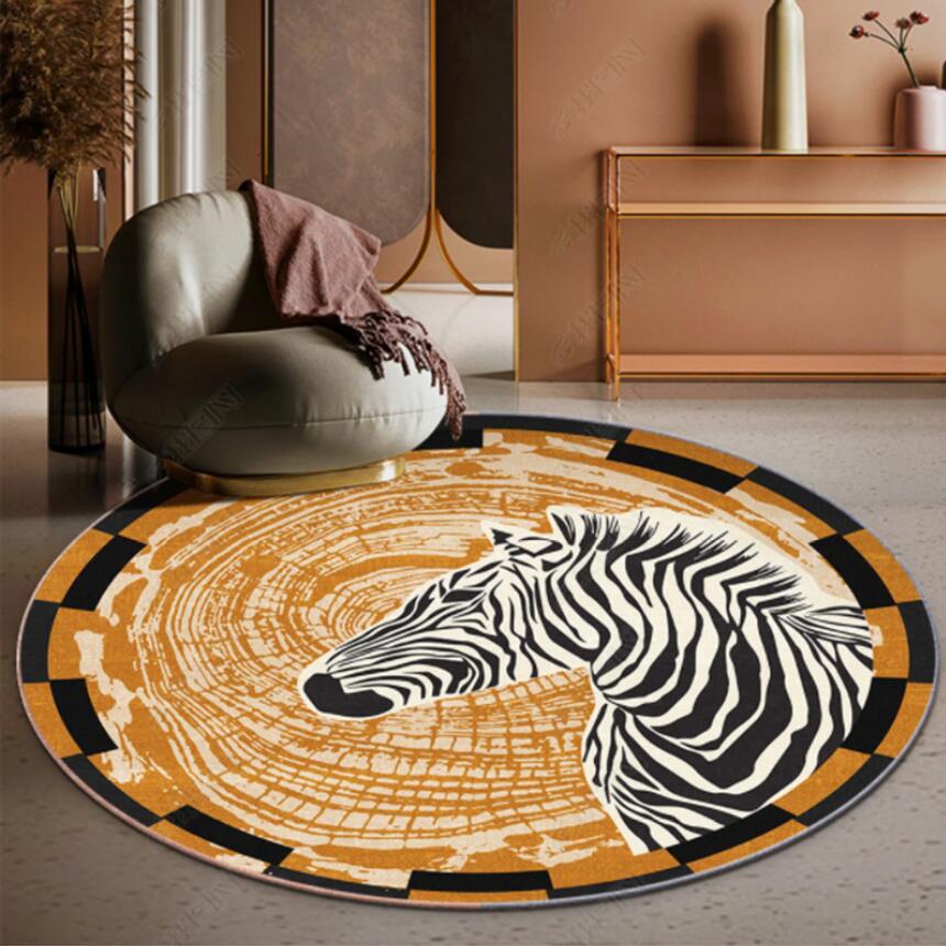 Commercial Fabric Printing Machine - Moderne Zebra Tiger Leopard Print Teppich