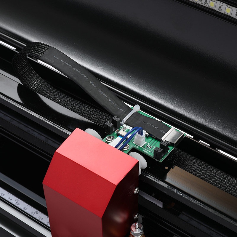 Vinyl Cutter Plotter - Großformat-Vinyl-Schneideplotter mit Materialauffangkorb, automatischer Konturschnitt, für