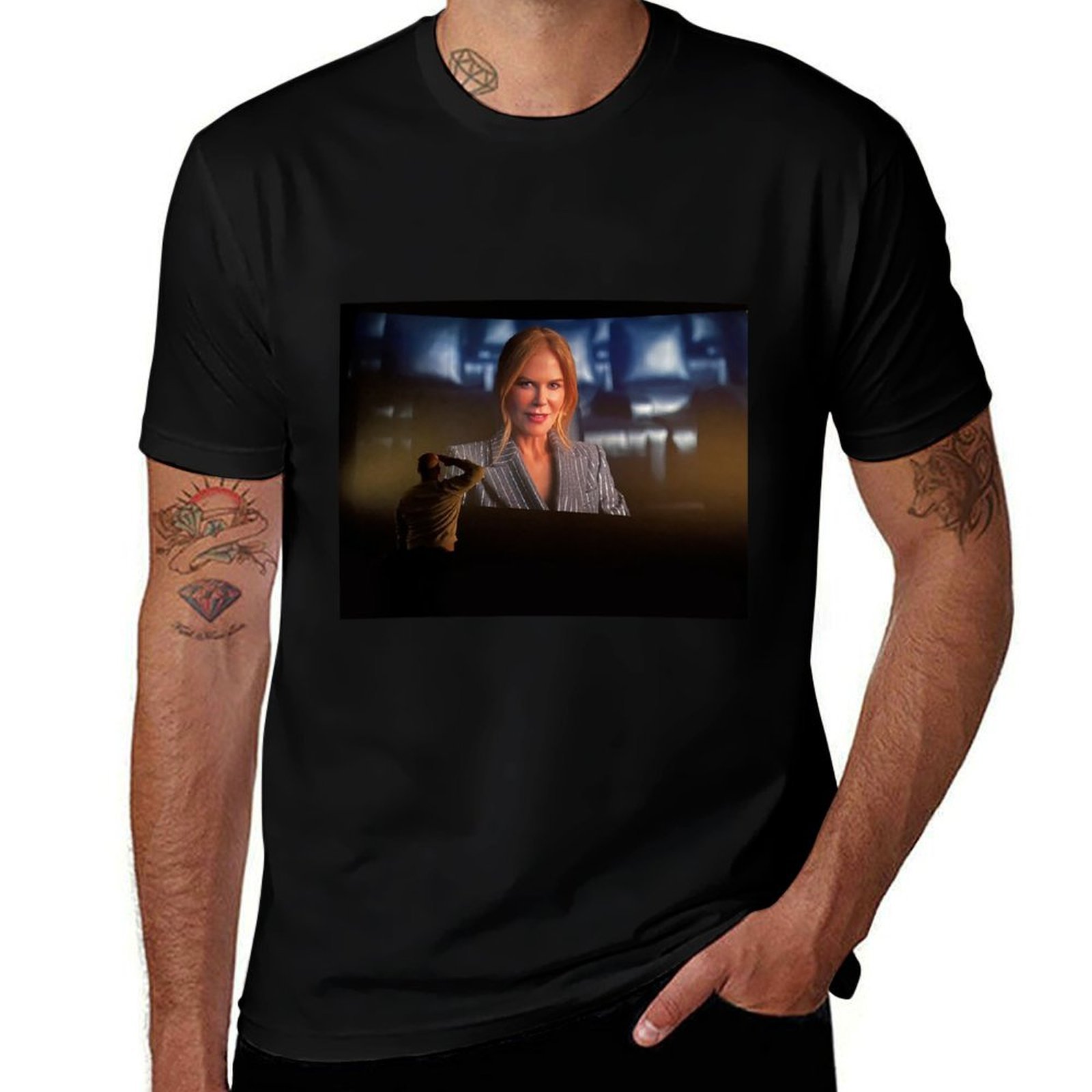 Mann grüßt Nicole Kidman, AMC- – Commercial Shirt Printing Bewertung und Preis